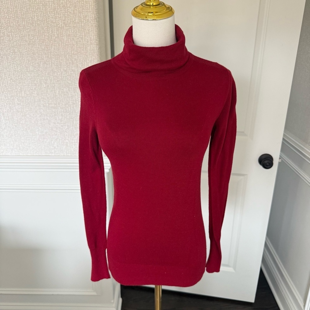 Mossimo Supply Co. Deep Red Turtleneck Women's Sweater XS